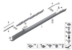 Накладка порог / арка колеса