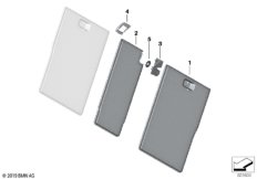 Накладки спинки заднего сиденья