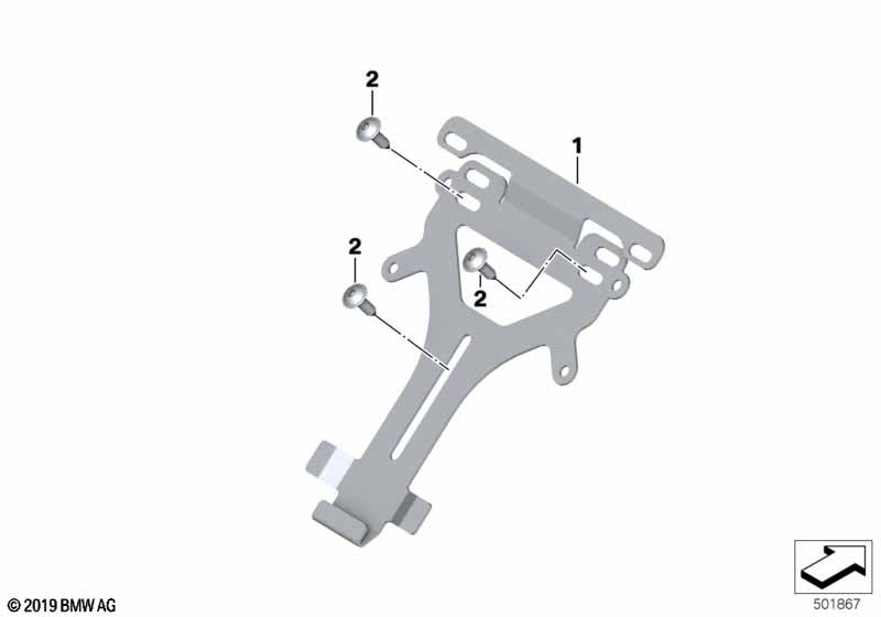 Щиток для крепления ном.знака Бразилия