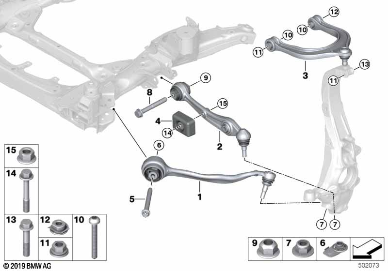 Балка пер.моста, попер.рычаг подв./тяга
