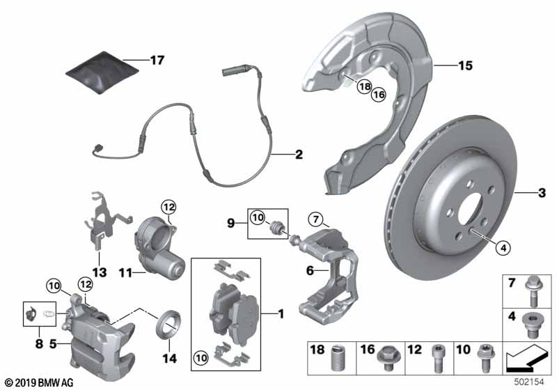 Тормозной механизм заднего колеса