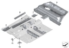 Перегородка баг.отделение/детали днища