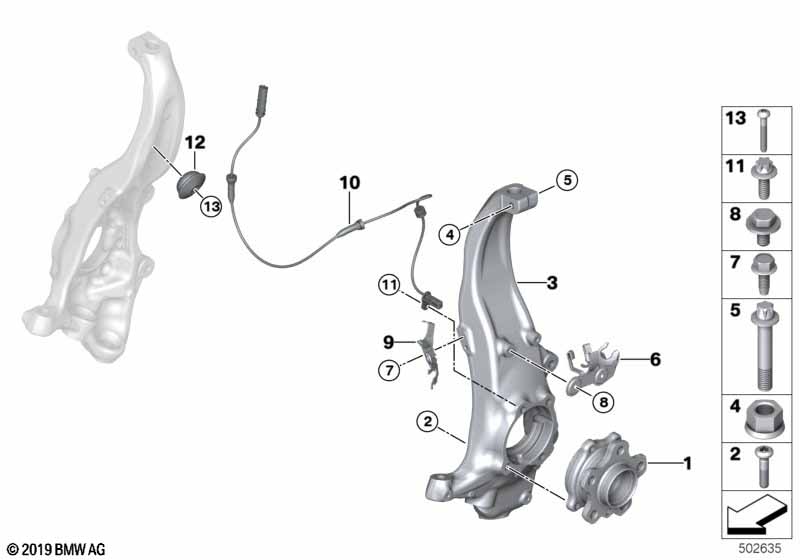 Винт со сферическим буртиком