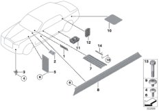 Различные детали кузова