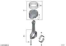 Поршень кривошипно-шатунного механизма