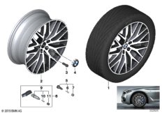 BMW л/с диск крестообр.сп. 636 - 20" SZ