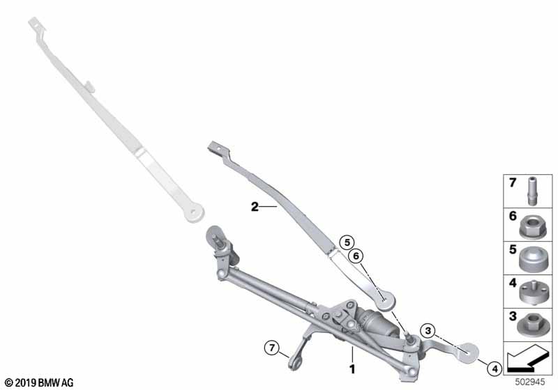 Детали стеклоочистителя