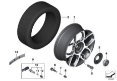 Колесо с легкоспл.диском BMW Styling 767