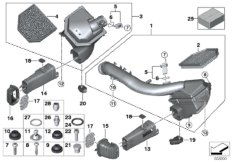 Глушитель шума всас./смен.элем.фил./HFM