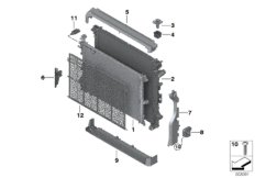 Крепеж радиатора охлаждающей жидкости