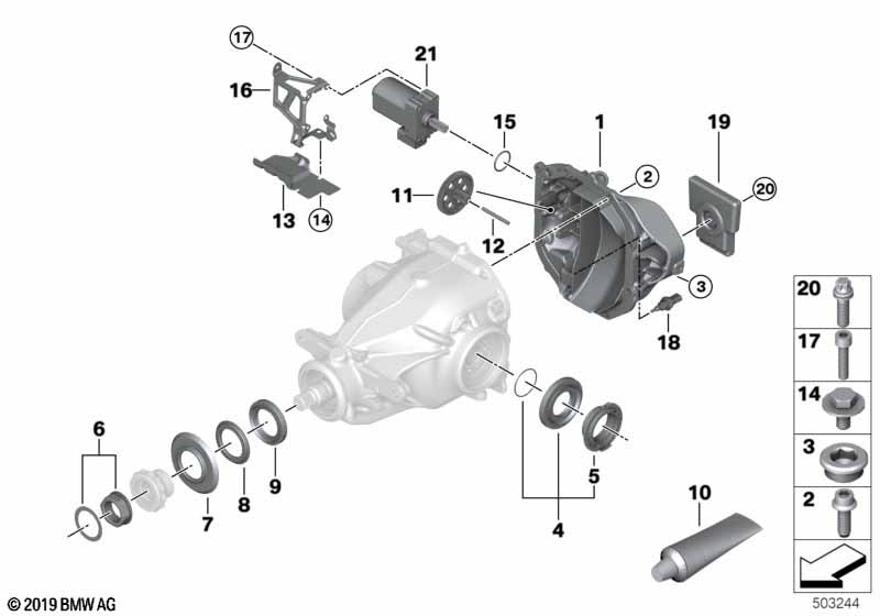 Детали редуктора заднего моста - 215LWS