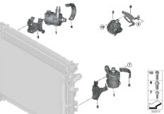Электрический насос ОЖ / крепление