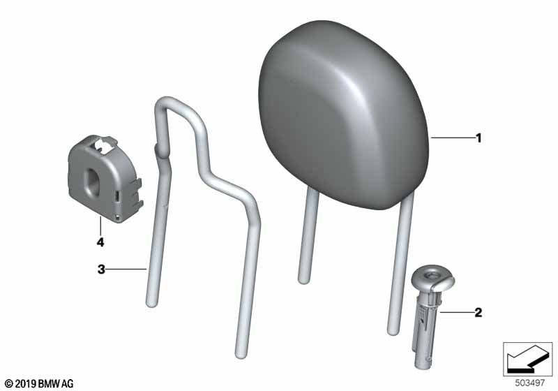 Подголовник переднего сиденья