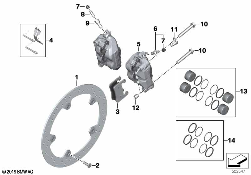 R1200/F850 тормозной диск передний 305 мм