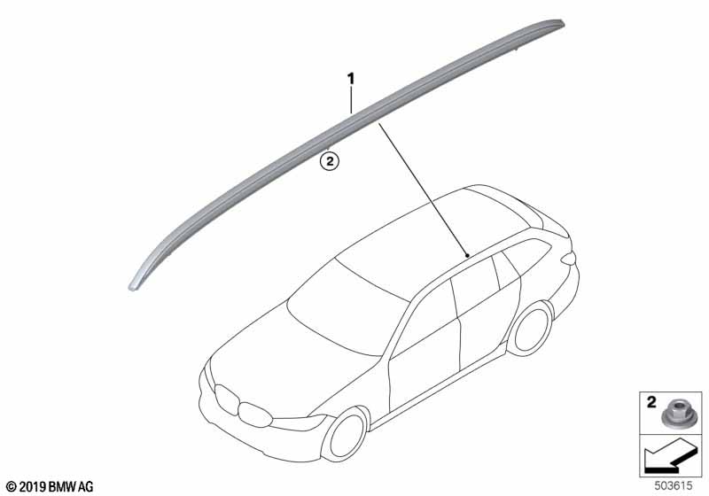 Декоративная планка крыши/леер