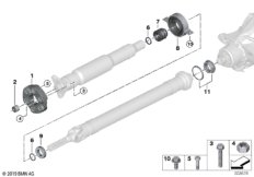 Карданный вал/промеж.опора/закладн.гайка