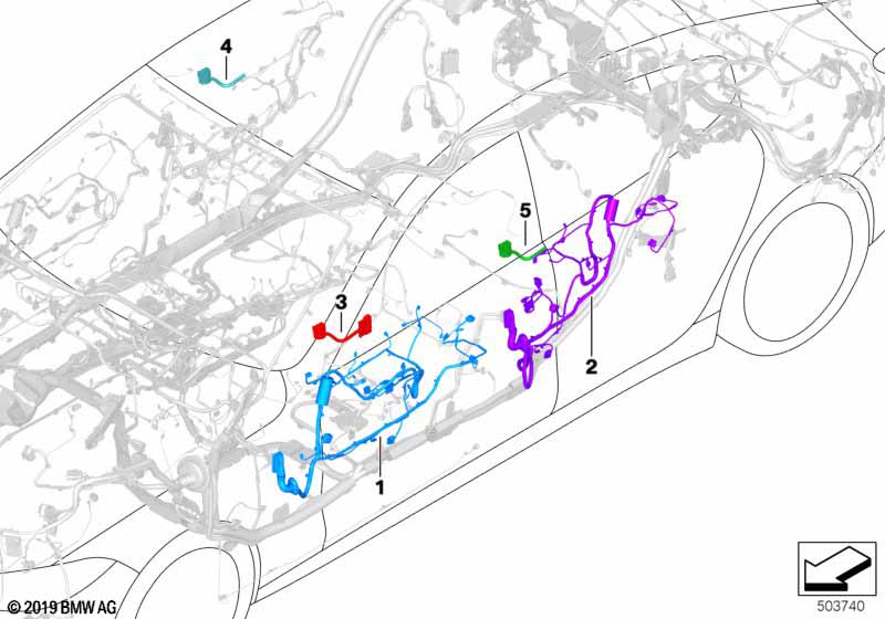 Жгуты проводов двери