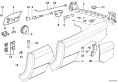 Крыло/облицовка задней части