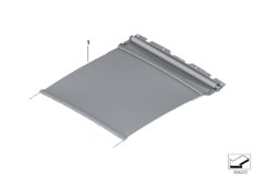 Шторка панорамной стеклянной крыши