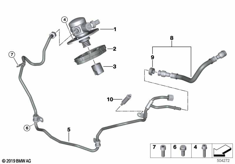 Насос высокого давления/трубопроводы