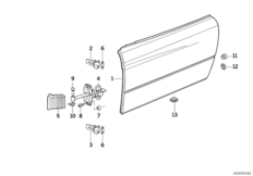 Дверь Пд, петли/ограничитель двери