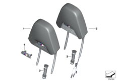 Сиденье Пд подголовник спорт.сиденья M