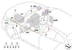 Кабель питания, основной жгут проводов