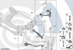 Ремкомплект поперечного рычага подвески