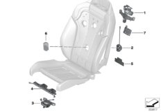 Сиденье Пд, э/оборудование и приводы