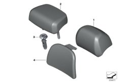 Подголовник заднего сиденья