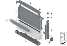 Крепеж радиатора охлаждающей жидкости