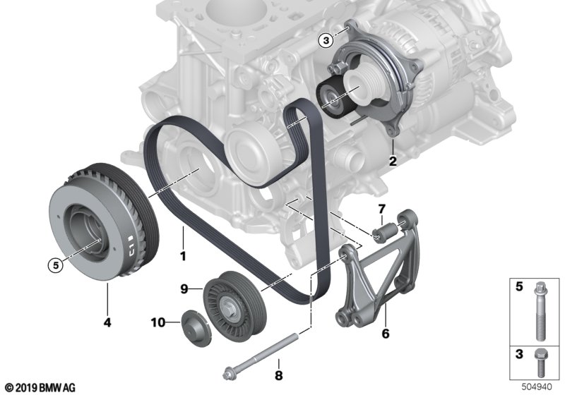 B48E шкив коленвала