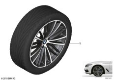 BMW л/с диск. с V-образн.спиц.635 - 19"