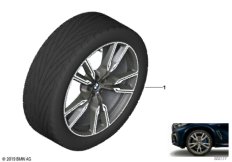 BMW л/с диск M, V-образн.сп. 747M - 22"