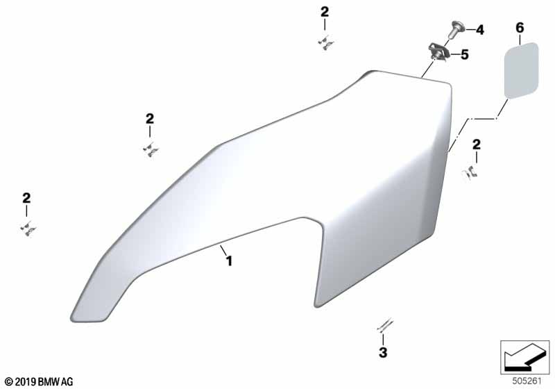 Верхняя часть облицовки