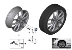 BMW л/с диск, Y-обр.спицы 711M - 18" SZ