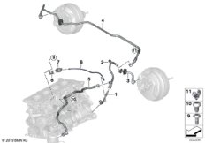 Вакуумный трубопр.усилителя тормозов