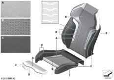 Обивка спинки спорт.сиден.M Individual