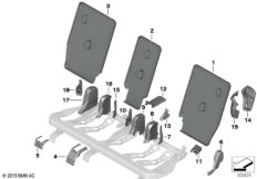 Накладки подушки заднего сиденья