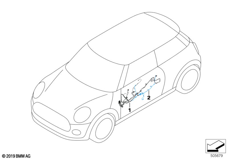 Жгут проводов двери