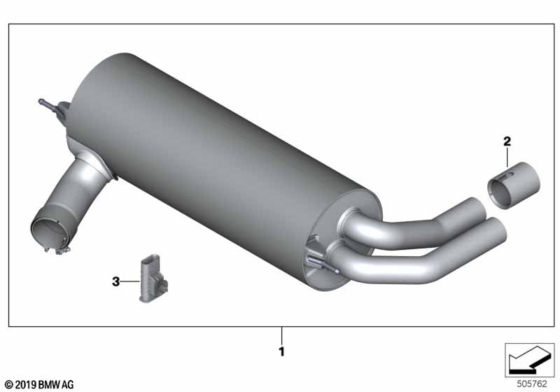 BMW M Performance глушитель
