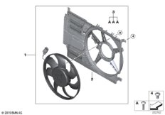 Кожух вентилятора с вентилятором