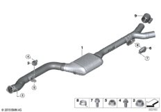 Катализатор/передний доп.глушитель