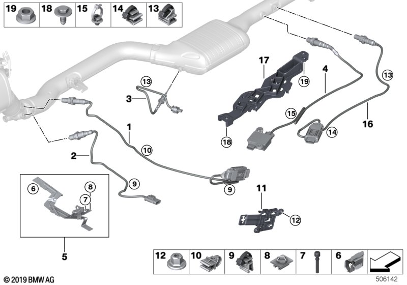 Датчики отработан. газов/навесные детали