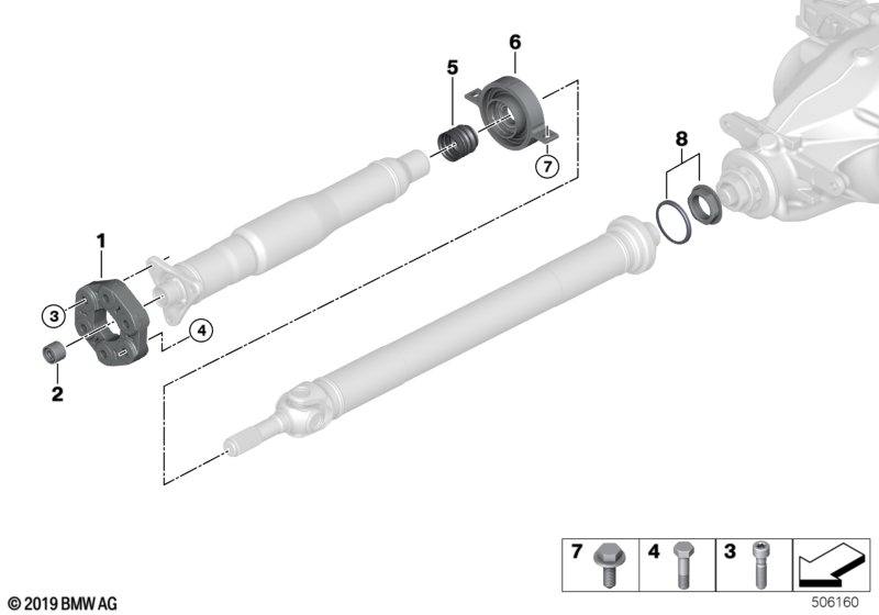 Детали карданного вала, полноприводный