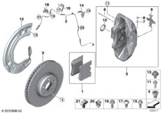 Тормозной механизм переднего колеса