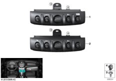 Блок переключателей в центр.консоли