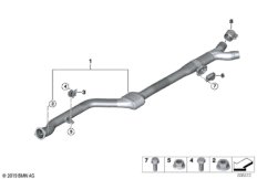 Катализатор/передний доп.глушитель