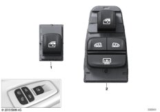 Перекл.стеклоподъемников П Пасс/Зд