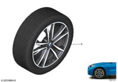 BMW кл.с л/с д.М сдвоен.спицы 715M - 19"